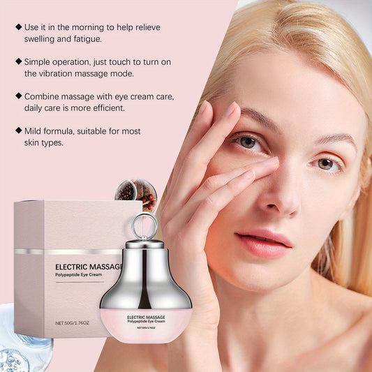 2pcs Electric Eye Cream & Neck Cream Set Suitable for All Skin Types, Firming Hydrating Under-Eye Gel for Wrinkle, Dark Circles &, Non-Greasy Travel-Friendly Skincare for & Dry Beige Complexion