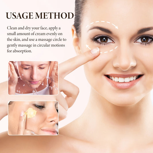 6pcs Bee Venom Firm Face Cream, Contains Hyaluronic Acid Niacinamide, Moisturize Tighten Facial Light Beige, Leaving Light Beige Smooth Radiant, for Face Eye Light Beige Neck, for All Light Beige Types, Light Beige Care Beauty Gift, Perfect Christmas